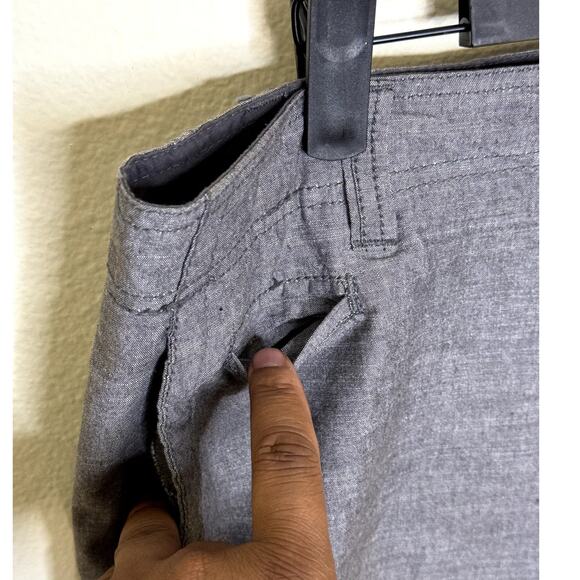 Faded Glory Mens Gray Chino Shorts Waist 36 - 100% Cotton Casual Vacation Wear - Picture 6 of 9